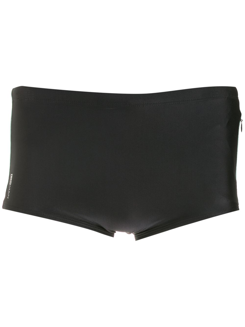 Side-stripe swim shorts - Black