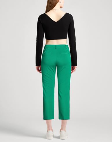 Woman Pants Green Size 12 Viscose, Polyamide, Elastane