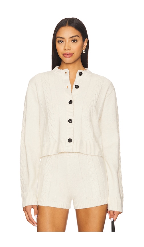 & Reckless Jess Knit Cardigan in Cream. - XL also in L, M