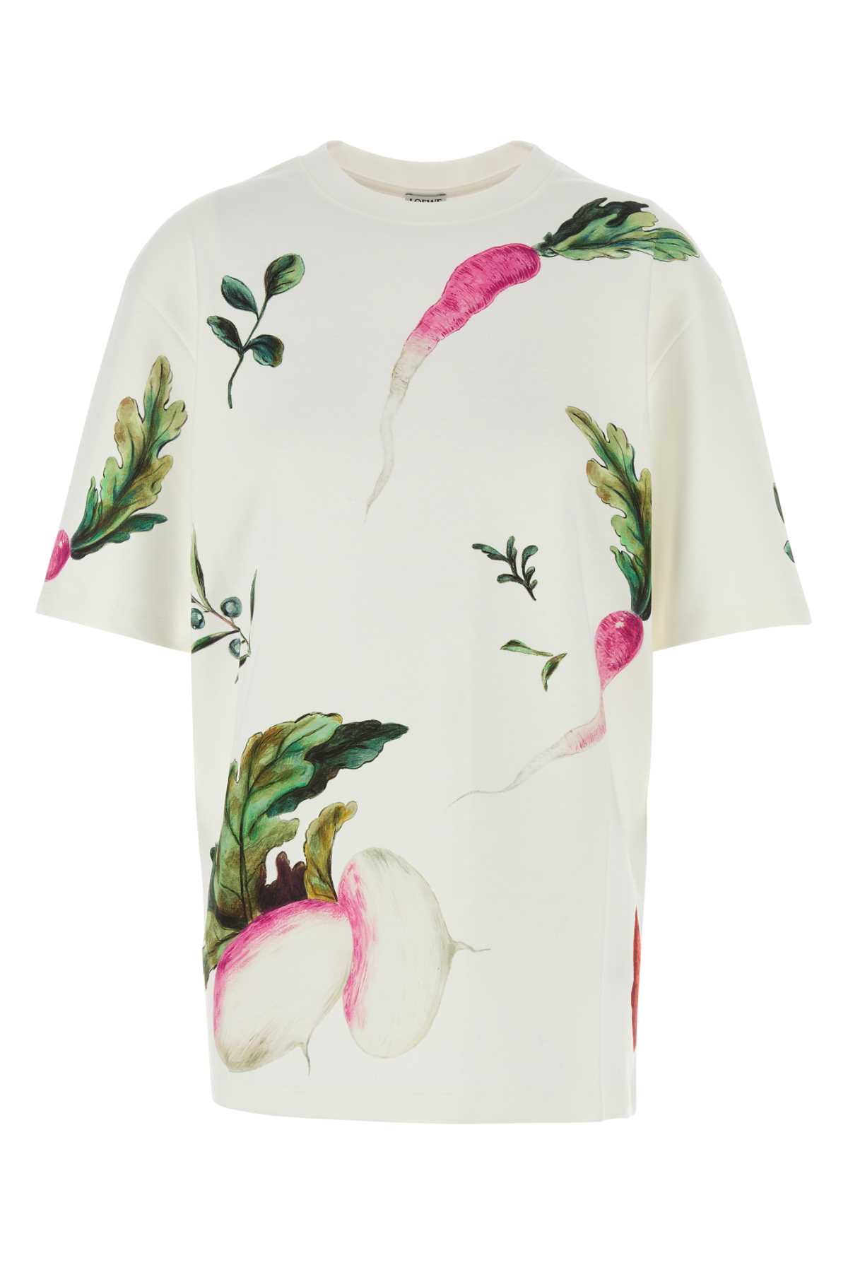 White Cotton Blend Oversize T-shirt