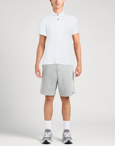 Man Polo shirt White Size M Cotton, Polyamide
