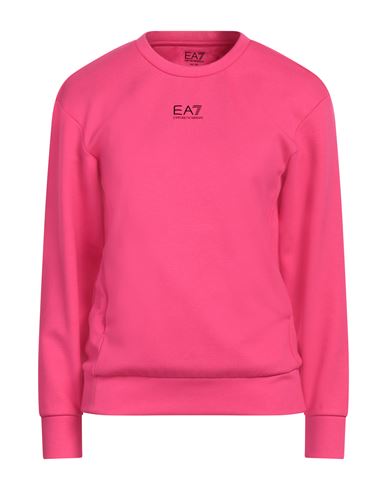 Ea7 Woman Sweatshirt Fuchsia Size L Polyester, Cotton