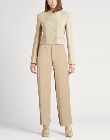 Woman Pants Beige Size 10 Silk