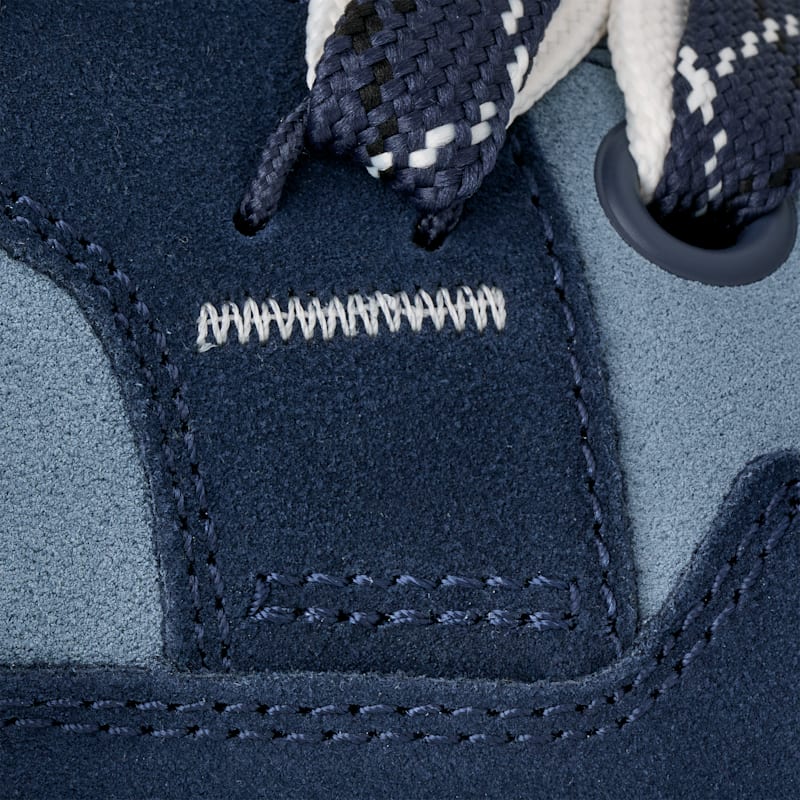 ® Men's Lo Lowmel Suede/Recycled Materials/Textile Sneakers in Deep Ocean/Whale
