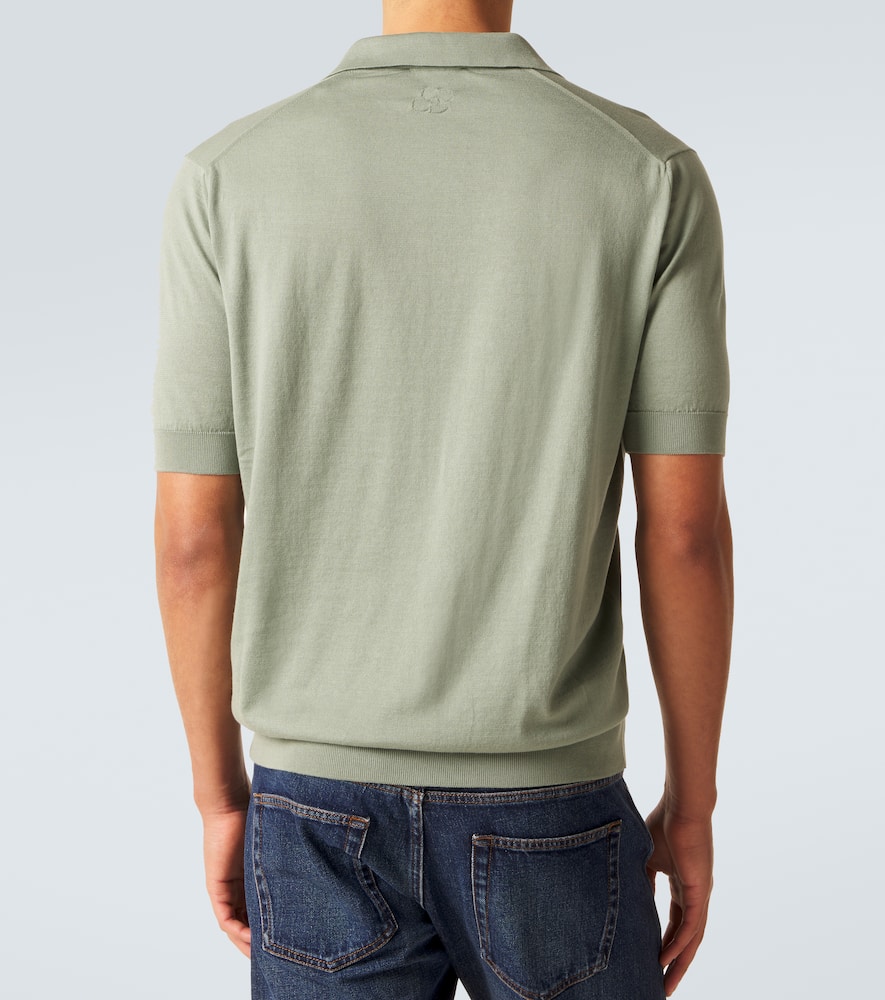 Cotton piqué polo shirt