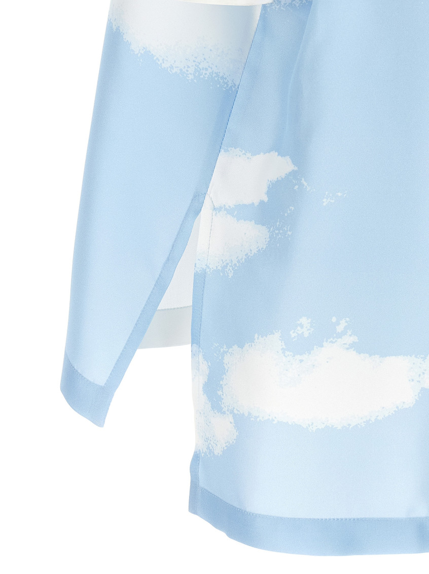 Light Blue Silk Shirt
