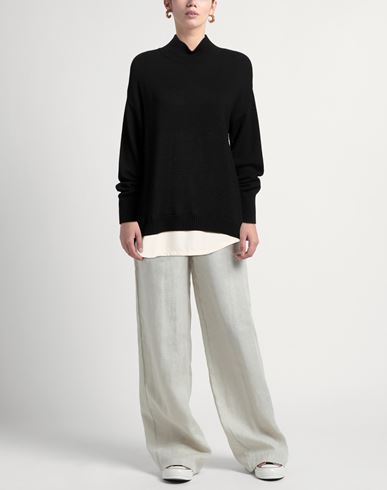 Woman Turtleneck Black Size S Viscose, Polyimide, Wool, Cashmere