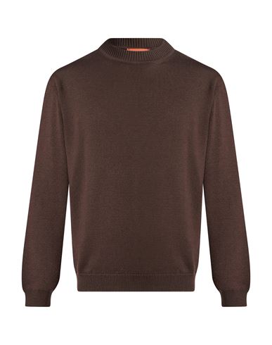 Man Sweater Dark brown Size L Virgin Wool