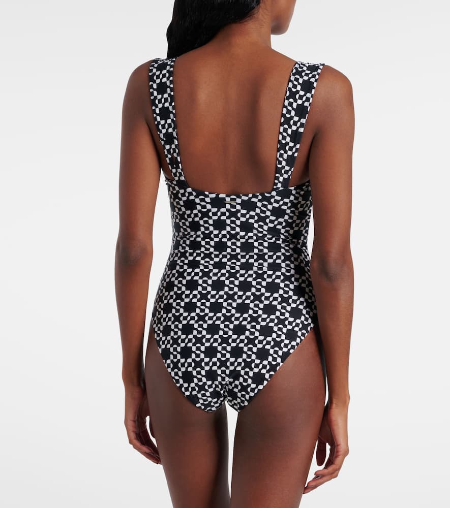 Lexi printed bustier swimsuit