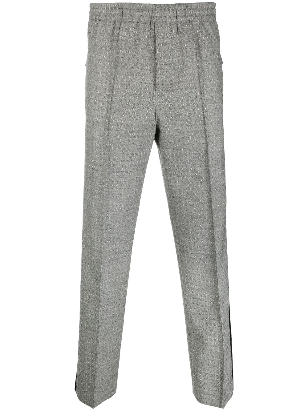 N40 straight-leg velvet trousers - Black