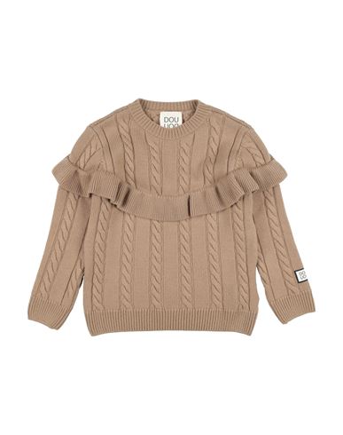 Kid Girl Sweater Camel Size 12 Virgin Wool, Polyester