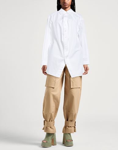 Woman Shirt White Size 2 Cotton, Polyester