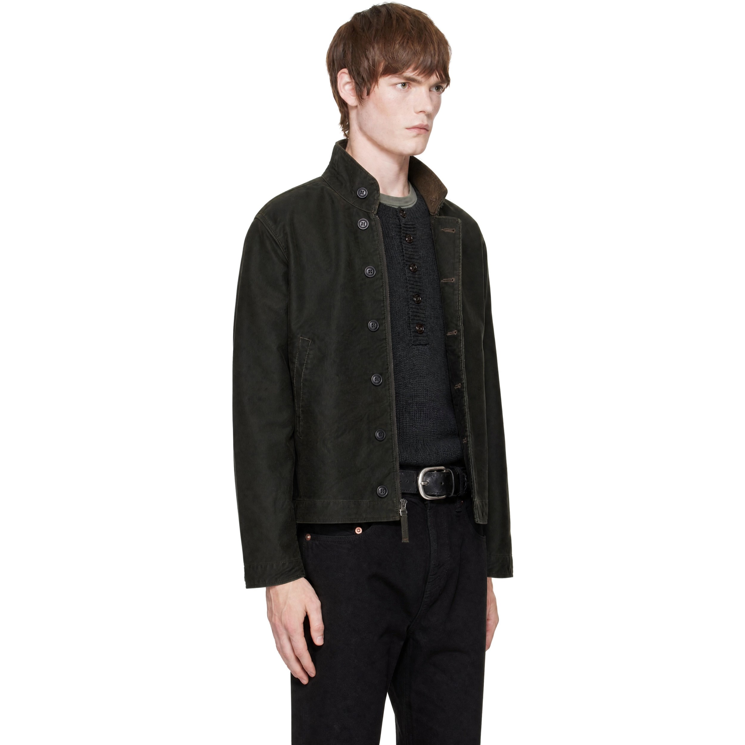 Black Cotton Bower Deck Jacket