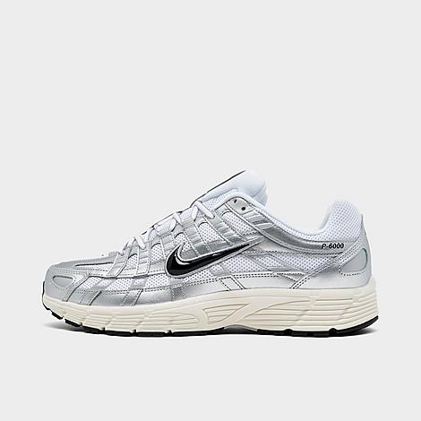 Men's P-6000 Casual Shoes in White/Metallic Silver/Flat Silver