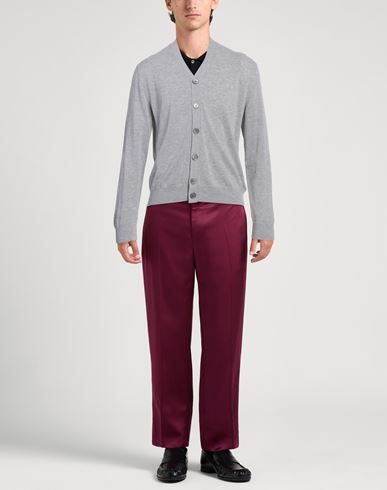 Man Cardigan Grey Size 38 Cotton