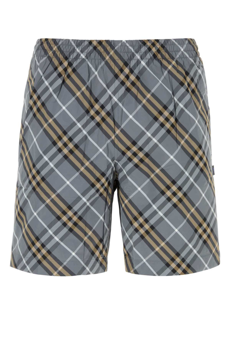 Burberry - swim shorts plaid pattern back pocket