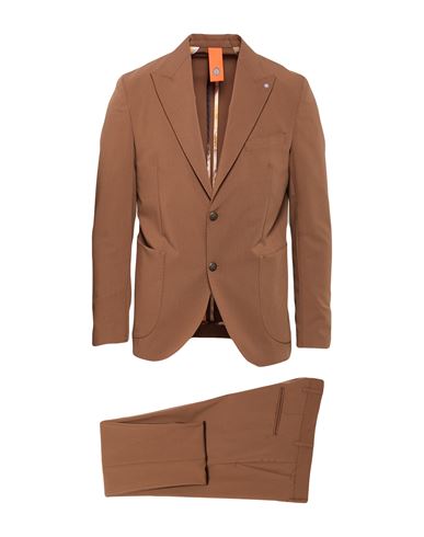 Man Suit Tan Size 46 Polyester, Viscose, Elastane
