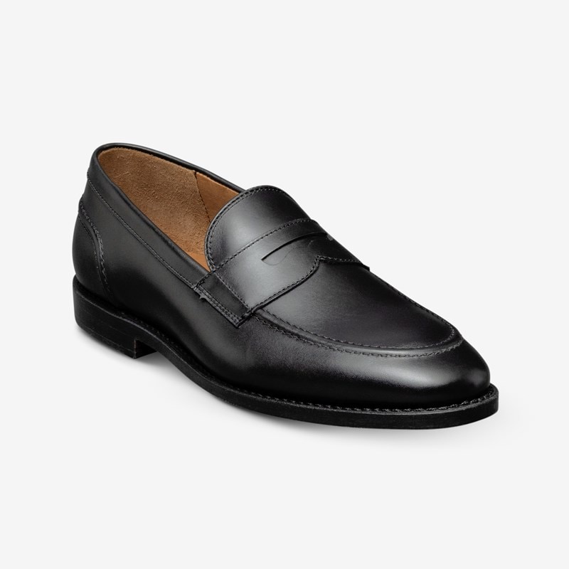 Randolph 2.0 Penny Loafer in Black Leather