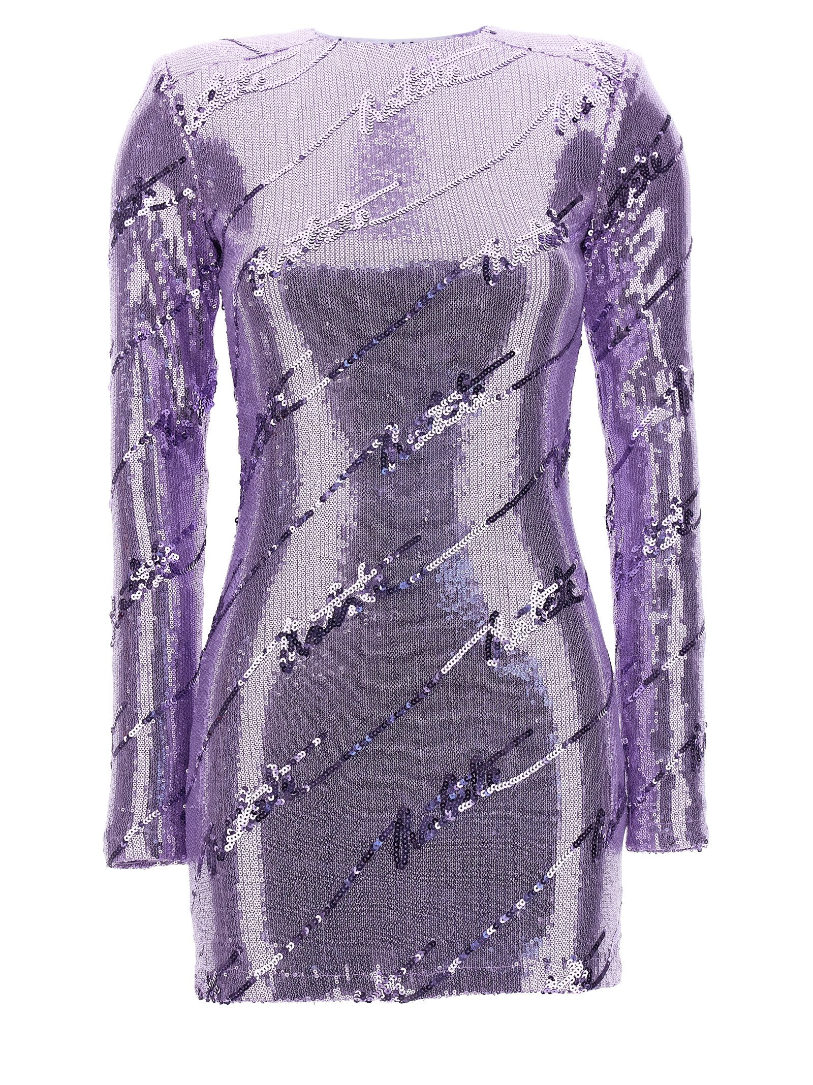 Sequin Dress — Purple