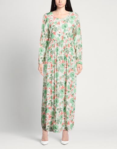 Woman Maxi dress Light green Size 6 Viscose