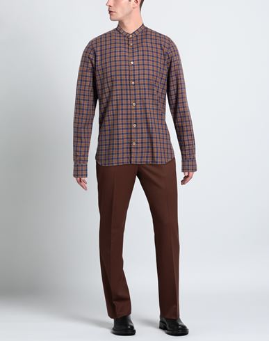 Man Shirt Brown Size 15 ¾ Cotton