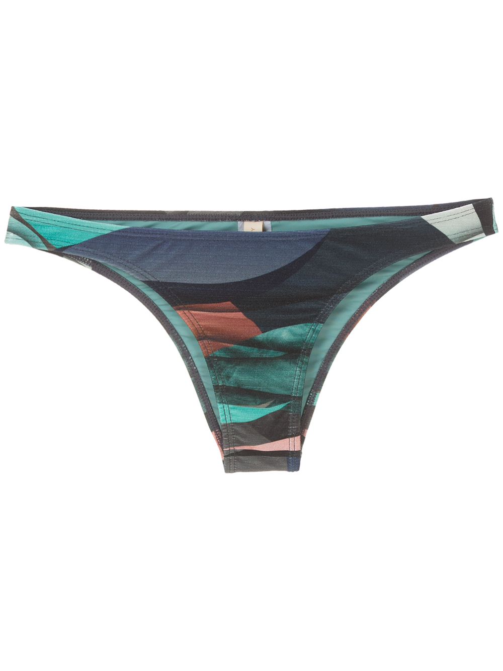 Poipu printed bikini bottom - Blue