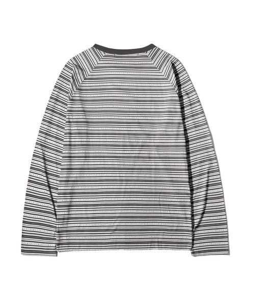 Gray Star Logo Stripe Full Print Long Sleeve