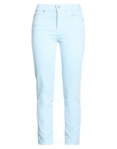 Woman Jeans Sky blue Size 26 Cotton, Elastane