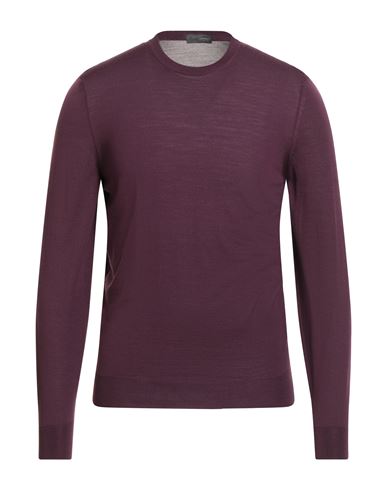 Drumohr Modern Man Sweater Burgundy Size 38 Merino Wool