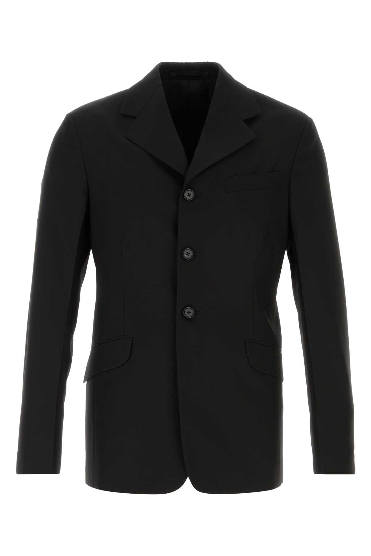 Virgin Wool Blazer — Black