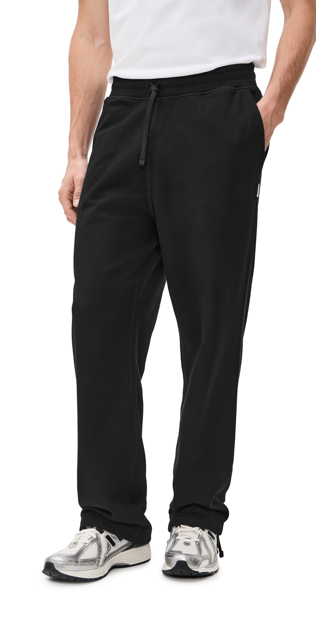 Midweight Terry Relaxed Sweatpants Black