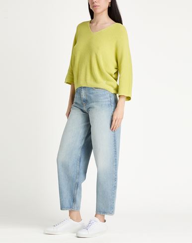 Woman Sweater Lime green Size ONESIZE Cotton, Acrylic