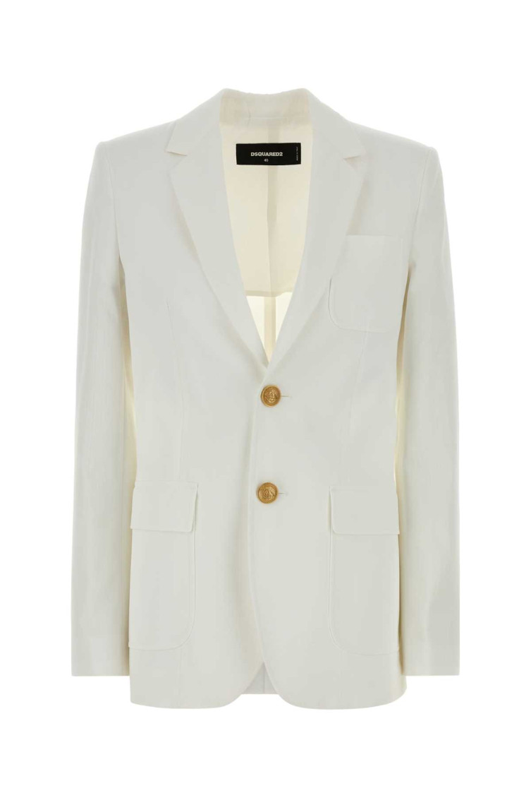 Dsquared2 - cotton blazer notch lapel front pocket