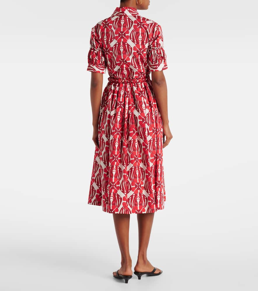 Libertine printed cotton shirt dress