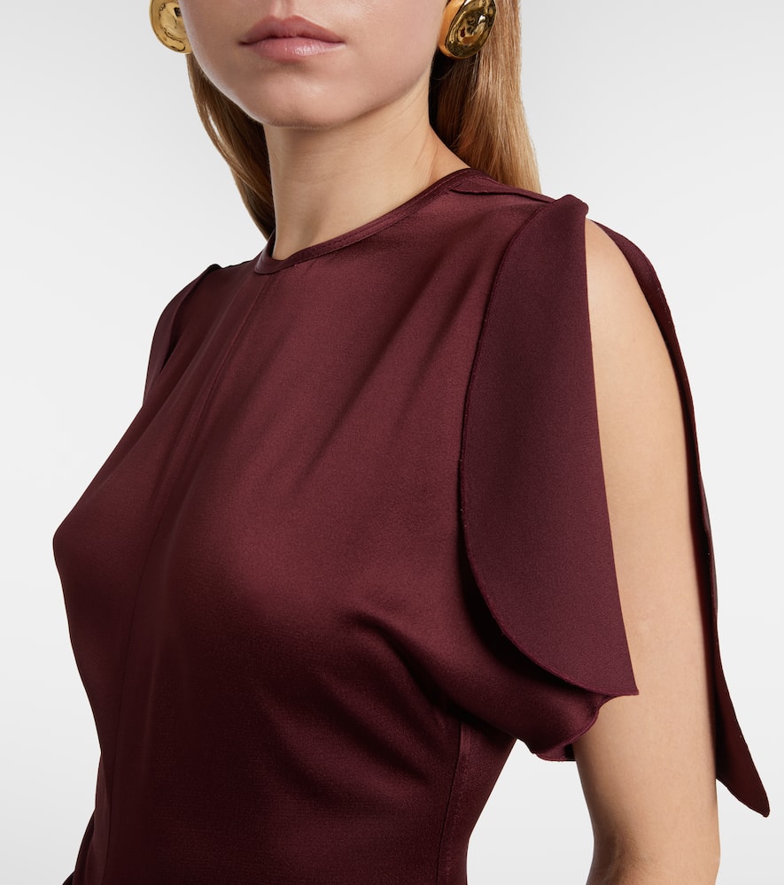 Gathered jersey maxi dress