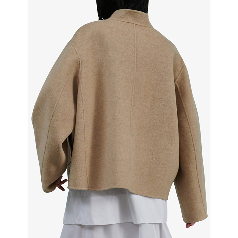 Womens Nudes Windsor Relaxed-fit Wool-blend Coat