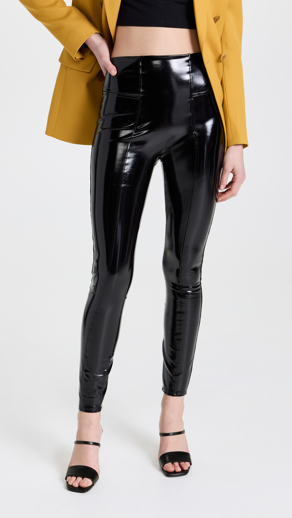 Faux Patent Leather Leggings