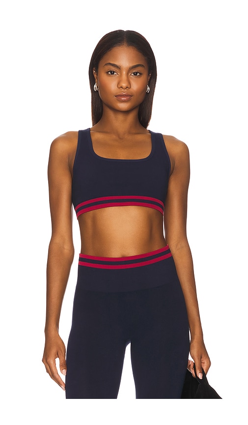 THE UPSIDE Jade Seamless Sports Bra in Navy. -  S also in L