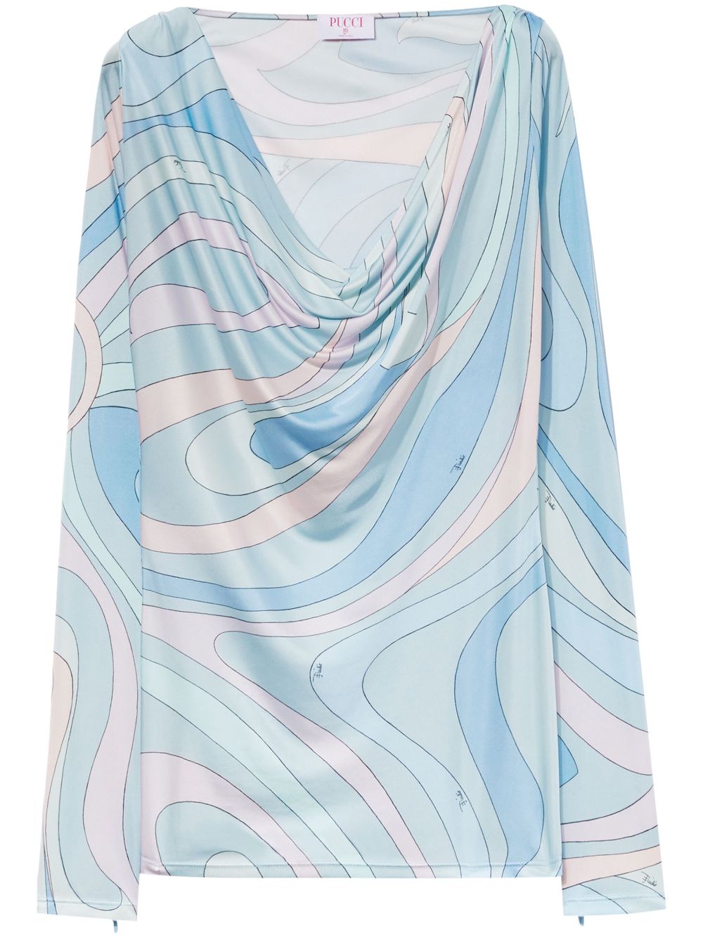 Long sleeve blouse - Blue