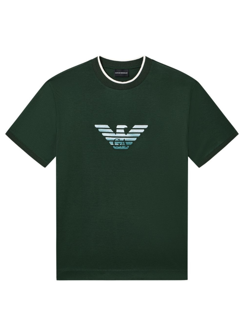 Green Graphic Crew Neck T-Shirt