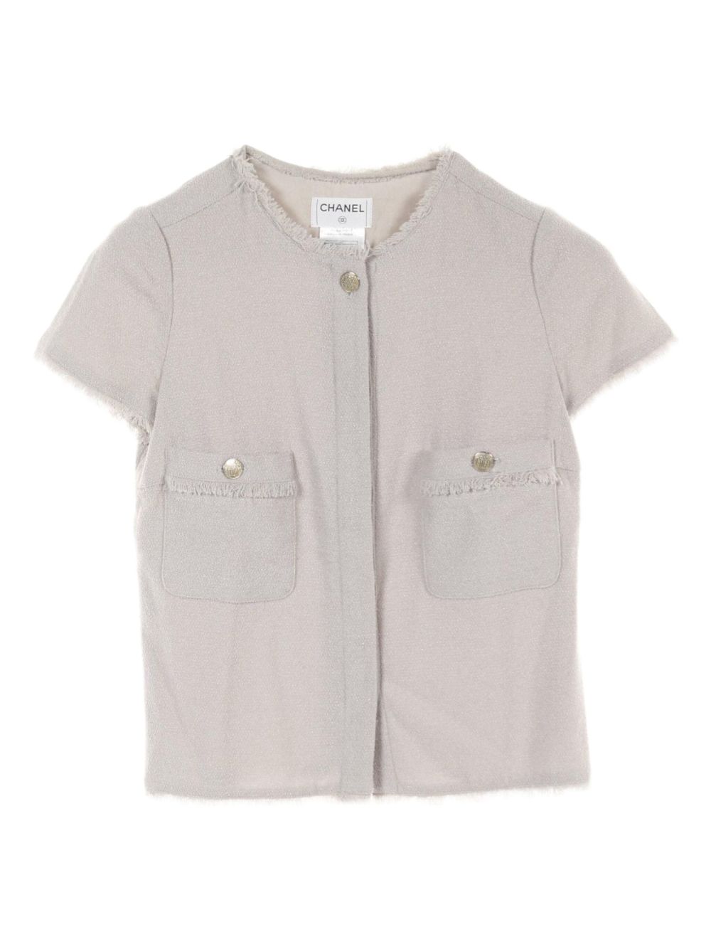 1986-1988 tweed blouse - Grey
