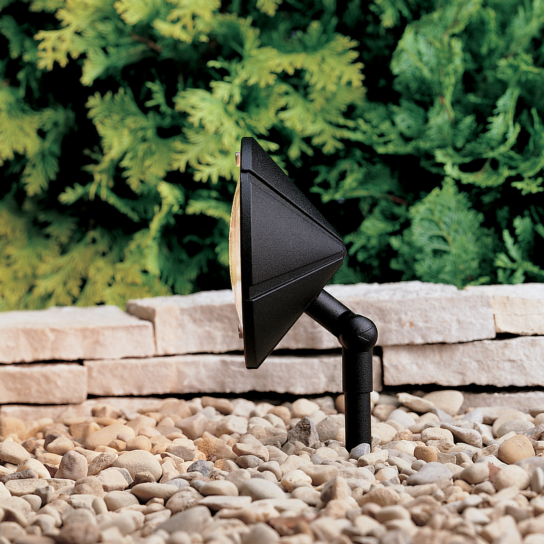 12V Adjustable Wall Wash Accent in Textured Black
