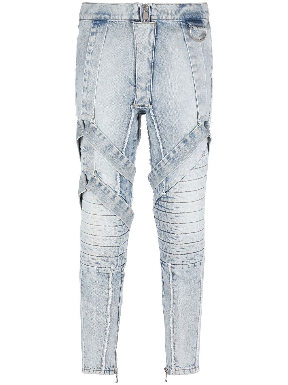 Slim-fit strap jeans - Blue