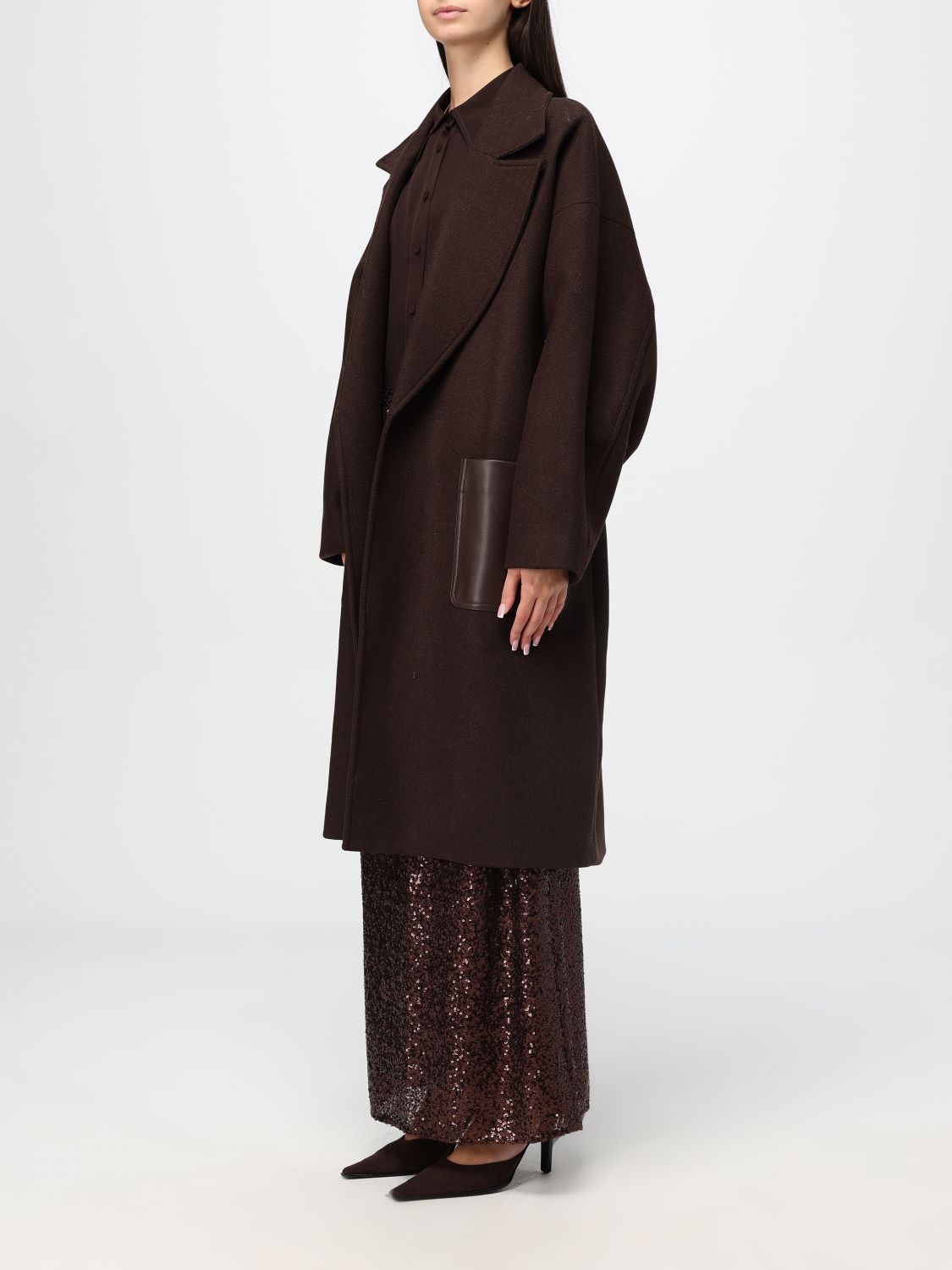 Belted coat - Brown