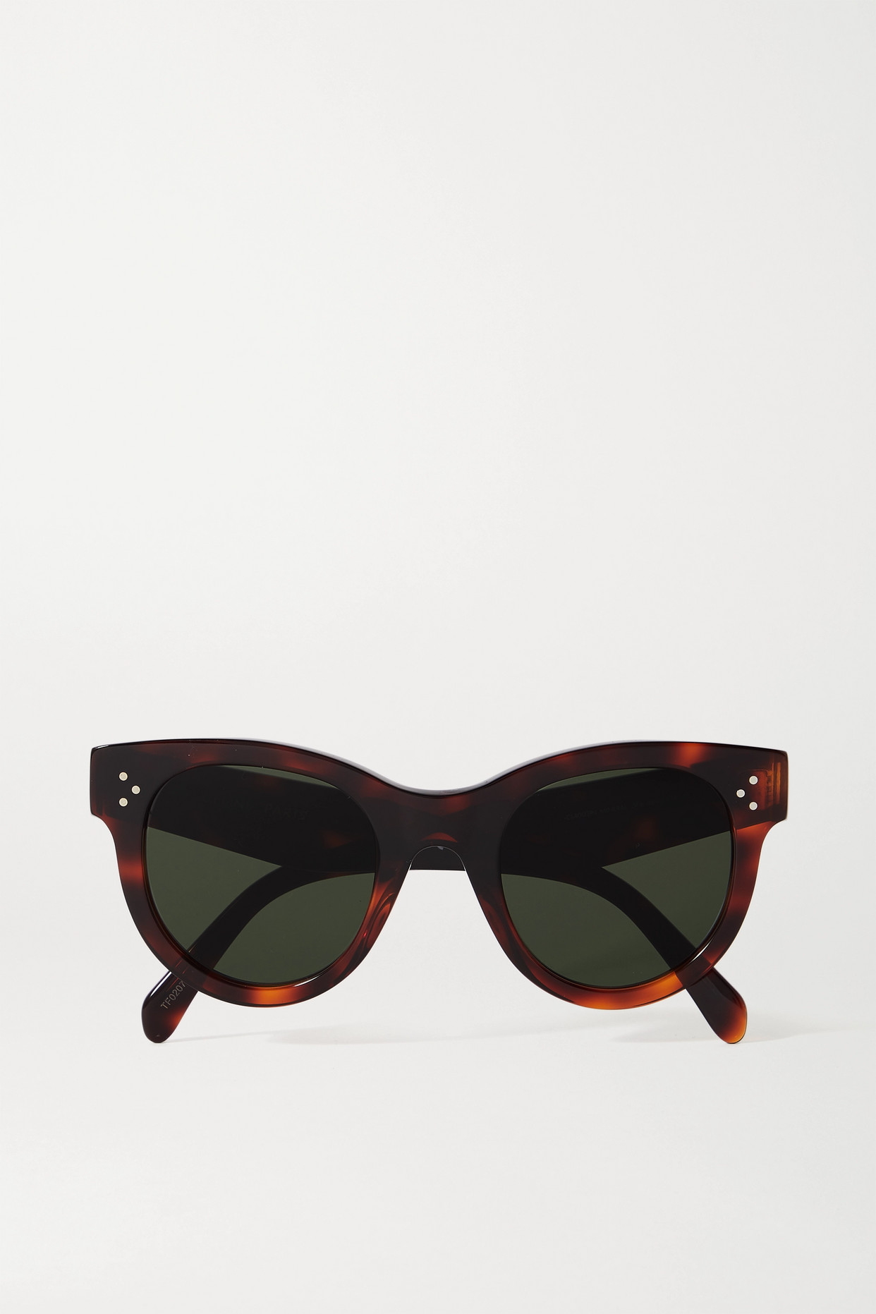 Round-frame Tortoiseshell Acetate Sunglasses