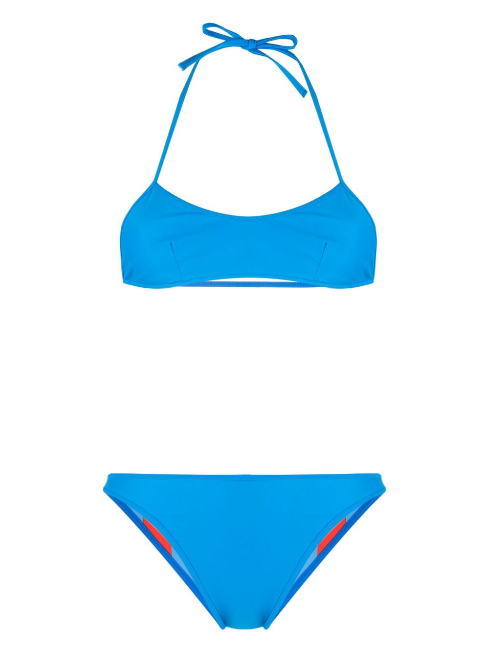 Reversible striped bikini set - Red