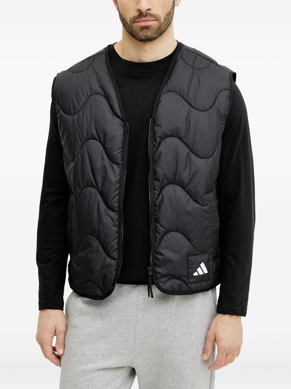 Nuganic quilted vest - Black