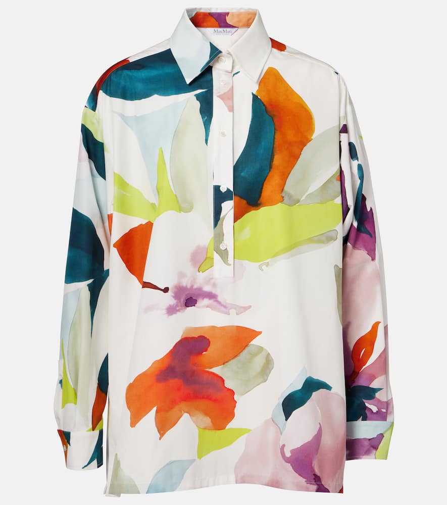 Verace printed cotton top