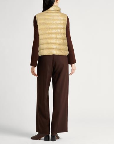 Resort Woman Vest Yellow Size 6 Polyamide, Metallic fiber