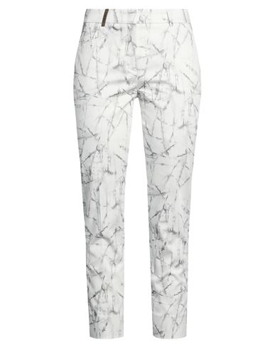 Icon 4718 Woman Pants Off white Size 6 Cotton, Elastane